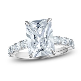 Vera Wang VOW Radiant-Cut Lab-Grown Diamond Engagement Ring 5-7/8 ct tw 14K White Gold