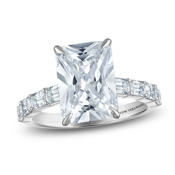Vera Wang VOW Radiant-Cut Lab-Grown Diamond Engagement Ring 5-7/8 ct tw 14K White Gold