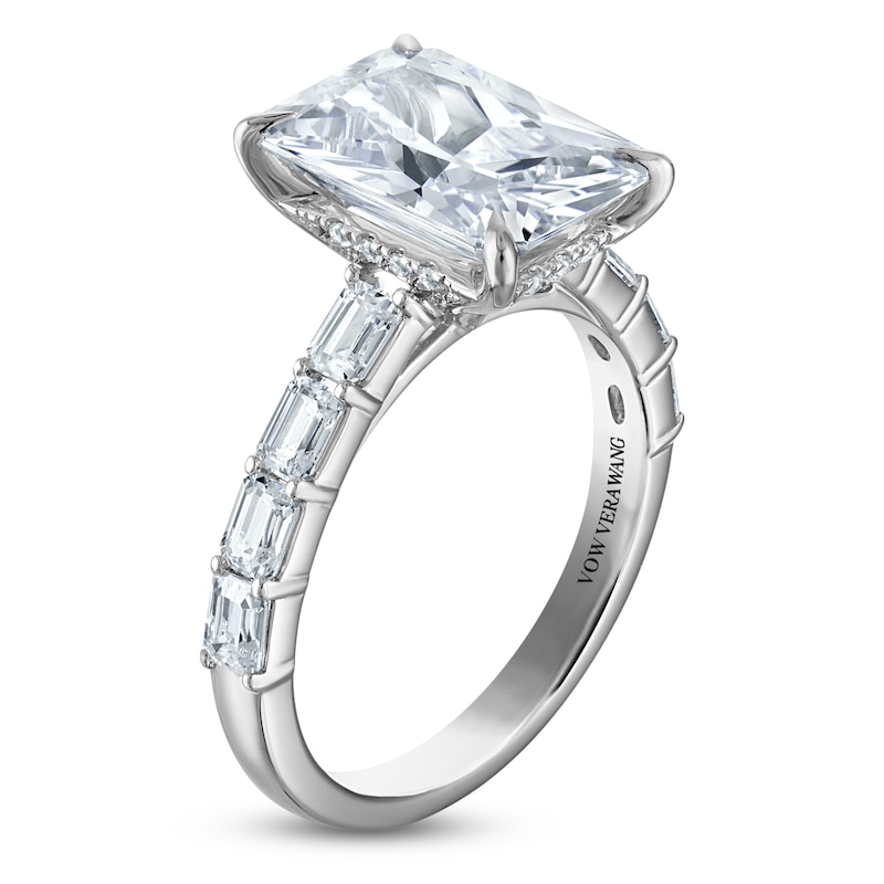 Main Image 2 of Vera Wang VOW Radiant-Cut Lab-Grown Diamond Engagement Ring 5-7/8 ct tw 14K White Gold