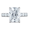 Thumbnail Image 3 of Vera Wang VOW Radiant-Cut Lab-Grown Diamond Engagement Ring 5-7/8 ct tw 14K White Gold