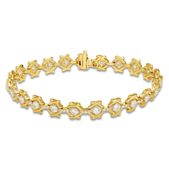 Unspoken Diamond Bracelet 3 ct tw 14K Yellow Gold 7"