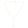 Thumbnail Image 1 of Jared Signature Pear-Shaped & Round-Cut Lab-Grown Diamond "Y" Necklace 1 ct tw 14K Yellow Gold 18"