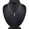 Thumbnail Image 4 of Jared Signature Pear-Shaped & Round-Cut Lab-Grown Diamond Drop Necklace 3/4 ct tw 14K Yellow Gold 18"