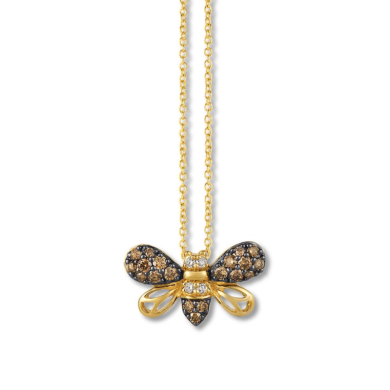 Le Vian Diamond Bee Necklace 3/8 carat tw 14K Honey Gold