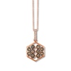 Thumbnail Image 1 of Le Vian Diamond Beehive Necklace 3/8 ct tw 14K Strawberry Gold