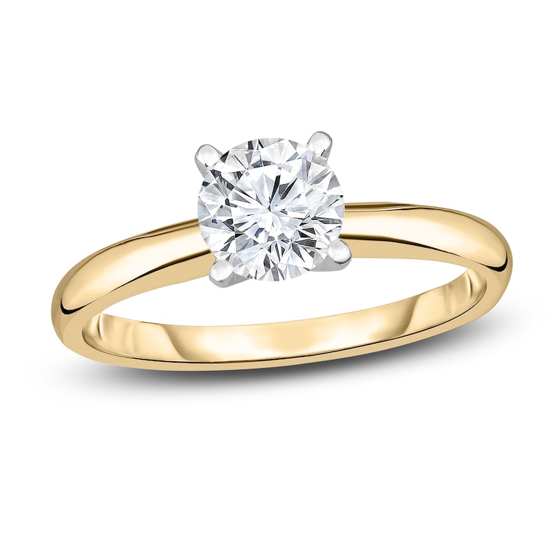 Main Image 1 of Diamond Solitaire Engagement Ring 1/3 ct tw Round 14K Yellow Gold (I2/I)