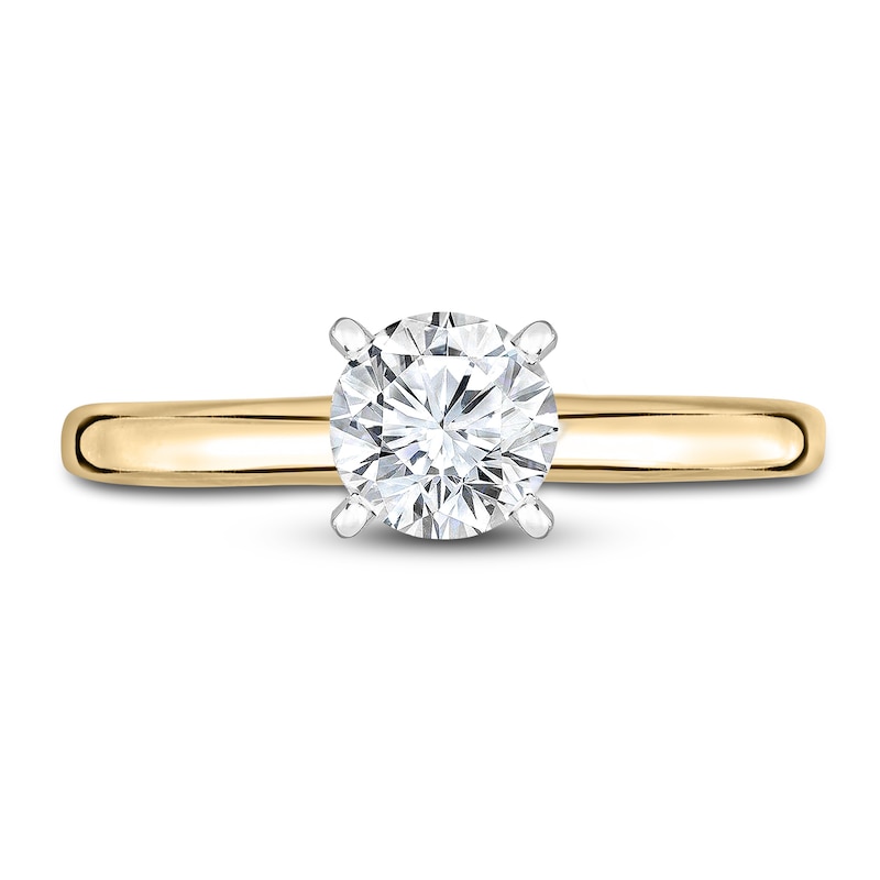 Main Image 3 of Diamond Solitaire Engagement Ring 1/3 ct tw Round 14K Yellow Gold (I2/I)