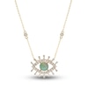 Thumbnail Image 1 of Natural Opal Necklace 3/4 ct tw Diamonds 14K Yellow Gold