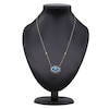 Thumbnail Image 4 of Natural Turquoise Necklace 3/4 ct tw Diamonds 14K Yellow Gold