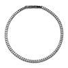 Thumbnail Image 1 of Men's Solid Curb Chain Necklace Black-Plated Stainless Steel 8mm 20"