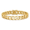 Thumbnail Image 0 of Polished Solid Curb Chain Bracelet 14K Yellow Gold 10.6mm