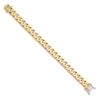 Thumbnail Image 1 of Polished Solid Curb Chain Bracelet 14K Yellow Gold 10.6mm