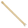 Thumbnail Image 2 of Polished Solid Curb Chain Bracelet 14K Yellow Gold 10.6mm 8"
