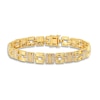 Thumbnail Image 1 of Men's Diamond Bracelet 1 ct tw Round 14K Yellow Gold 8.5"
