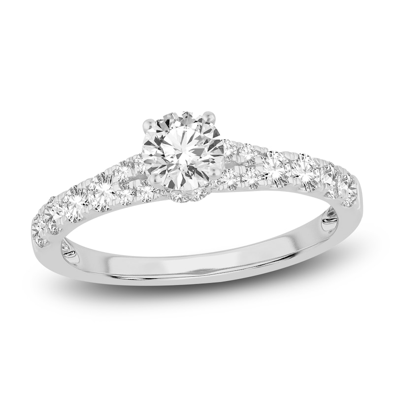 Main Image 1 of Diamond Engagement Ring 1 ct tw Round 14K White Gold