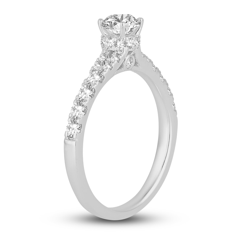 Diamond Engagement Ring 1 ct tw Round 14K White Gold
