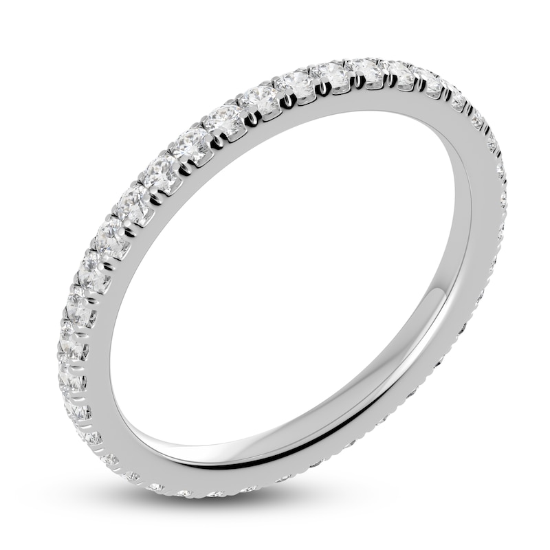 Main Image 2 of Juliette Maison Natural White Sapphire Eternity Ring 10K White Gold