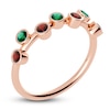 Thumbnail Image 2 of Juliette Maison Natural Emerald & Natural Garnet Ring 10K Rose Gold