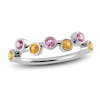 Thumbnail Image 1 of Juliette Maison Natural Pink Tourmaline & Natural Citrine Ring 10K White Gold