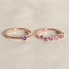 Thumbnail Image 4 of Juliette Maison Natural Emerald & Natural Rhodolite Garnet Ring 10K Rose Gold