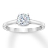 Thumbnail Image 0 of THE LEO First Light Diamond Solitaire Ring 3/4 ct 14K White Gold (I1/I)