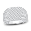 Thumbnail Image 1 of Men's Lab-Grown Diamond Ring 3-1/2 ct tw Round 14K White Gold