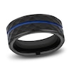Thumbnail Image 1 of Line Wedding Band Black Cobalt 8.0mm