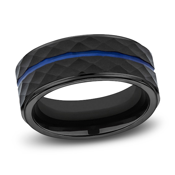 Jared The Galleria Of Jewelry Line Wedding Band Black Cobalt 8.0mm