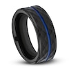 Thumbnail Image 2 of Line Wedding Band Black Cobalt 8.0mm