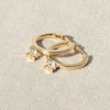 Thumbnail Image 4 of Juliette Maison Natural Pink Tourmaline Starburst Drop Earrings 10K Yellow Gold