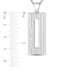 Thumbnail Image 2 of Men's Engravable Pendant Necklace Sterling Silver 22"