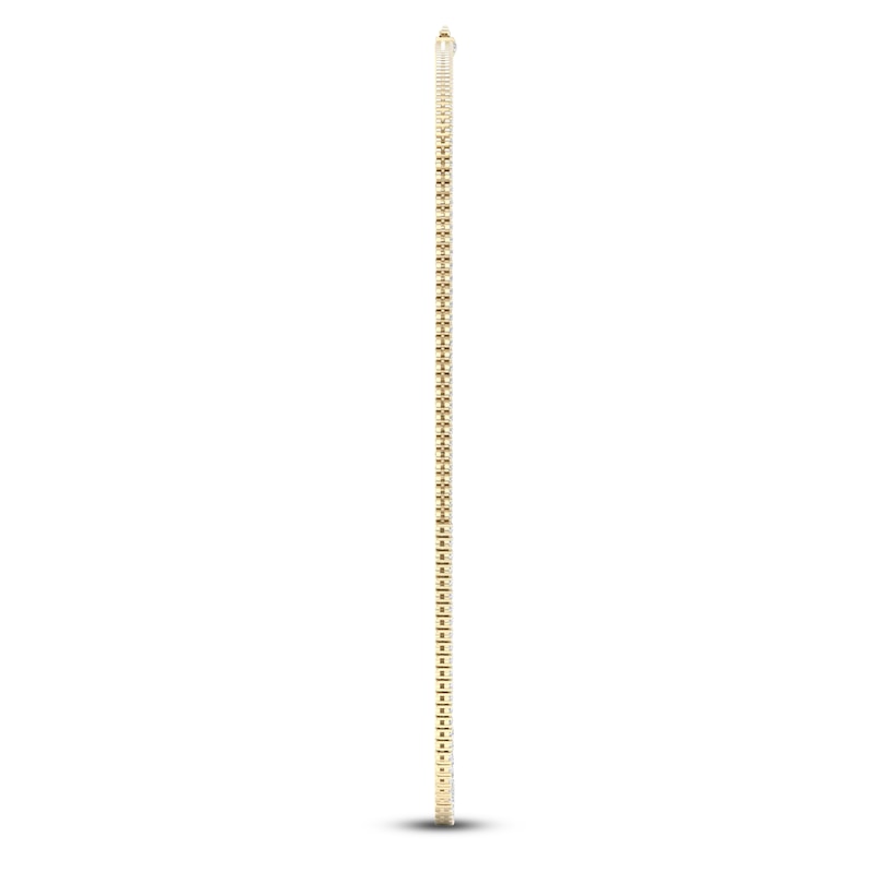 Main Image 4 of Lab-Grown Diamond Tennis Necklace 10 ct tw 14K Yellow Gold