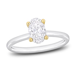 Y-Knot Diamond Solitaire Ring 1 ct tw Oval 14K White Gold (I/I1)