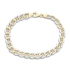 Men's Diamond-Cut Mariner Chain Bracelet 10K Yellow Gold 8.5" 7.8mm