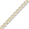 Men's Diamond-Cut Mariner Chain Bracelet 10K Yellow Gold 8.5" 7.8mm