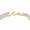 Men's Diamond-Cut Mariner Chain Bracelet 10K Yellow Gold 8.5" 7.8mm