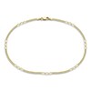 Thumbnail Image 1 of Fancy Curb Link Anklet 10K Yellow Gold 10"