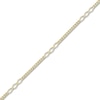 Thumbnail Image 1 of Fancy Curb Anklet 10K Yellow Gold 10"