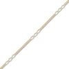 Thumbnail Image 2 of Fancy Curb Link Anklet 10K Yellow Gold 10"