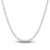 Thumbnail Image 1 of Diamond Tennis Necklace 3 ct tw Round 14K White Gold 16"