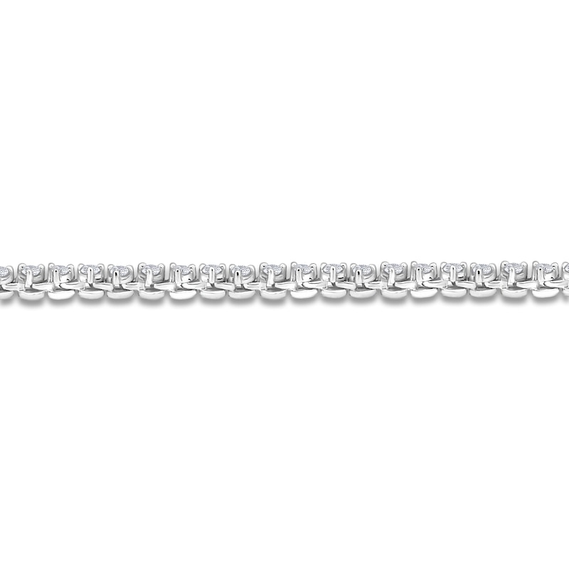 Main Image 3 of Diamond Tennis Necklace 3 ct tw Round 14K White Gold 16"