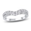 Thumbnail Image 1 of Diamond Contour Wedding Band 3/4 ct tw Round 14K White Gold