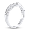 Thumbnail Image 2 of Diamond Contour Wedding Band 3/4 ct tw Round 14K White Gold