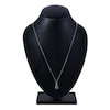 Thumbnail Image 2 of Montana Blue Pear-Shaped Natural Sapphire Pendant Necklace 1/20 ct tw Round Diamonds 14K White Gold 18"