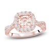 Thumbnail Image 1 of Diamond Engagement Ring Setting 1/2 ct tw Round 14K Rose Gold