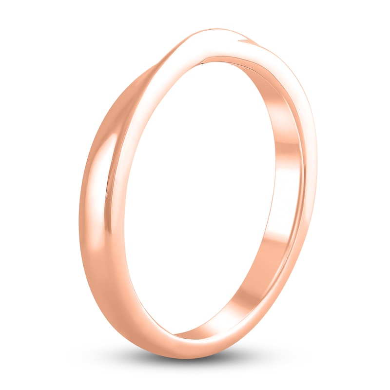 Main Image 2 of High-Polish Twisted Wedding Band 14K Rose Gold 2.50mm