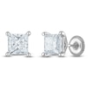 Thumbnail Image 2 of Certified Princess-Cut Diamond Solitaire Stud Earrings 3 ct tw 18K White Gold (SI2/I)