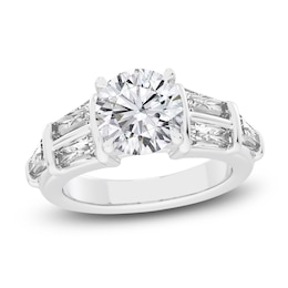 Created By Jared Studio Lab-Grown Round-Cut Diamond Engagement Ring 4-1/2 ct tw 14K White Gold