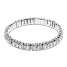 ZYDO Diamond Stretch Bracelet 4 ct tw 18K White Gold 6.5"