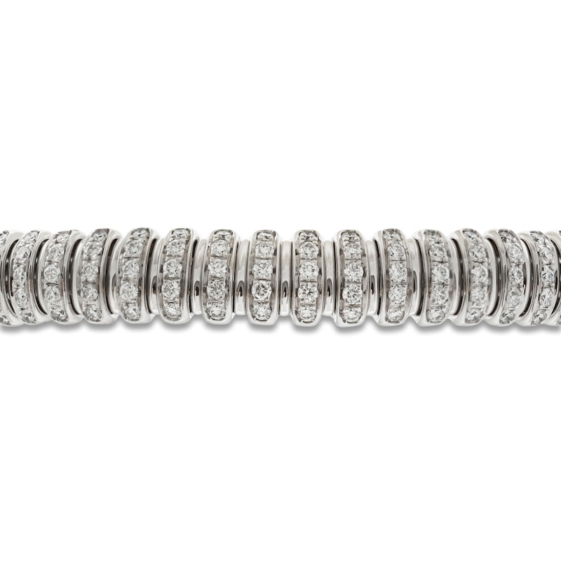 Main Image 3 of ZYDO Diamond Stretch Bracelet 4 ct tw 18K White Gold 6.5"